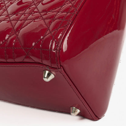 Dior Lady Dior Vintage Handtasche aus Lack-Kalbsleder