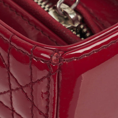 Dior Lady Dior Vintage Handtasche aus Lack-Kalbsleder