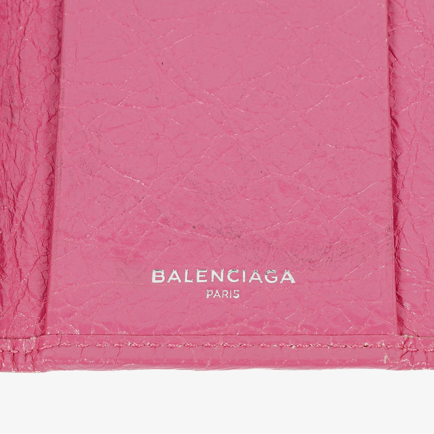 Balenciaga Le City Long Azalee Münz- und Kartenetui aus Leder