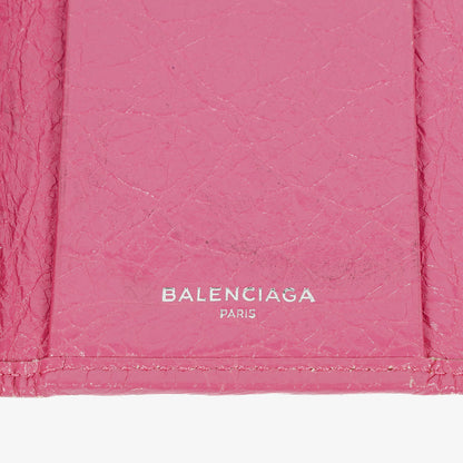 Balenciaga Le City Long Azalee Münz- und Kartenetui aus Leder
