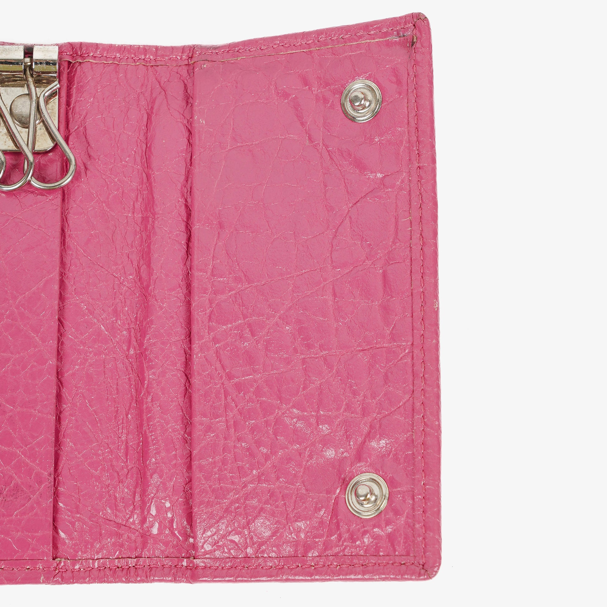 Balenciaga Le City Long Azalee Münz- und Kartenetui aus Leder