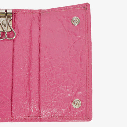 Balenciaga Le City Long Azalee Münz- und Kartenetui aus Leder