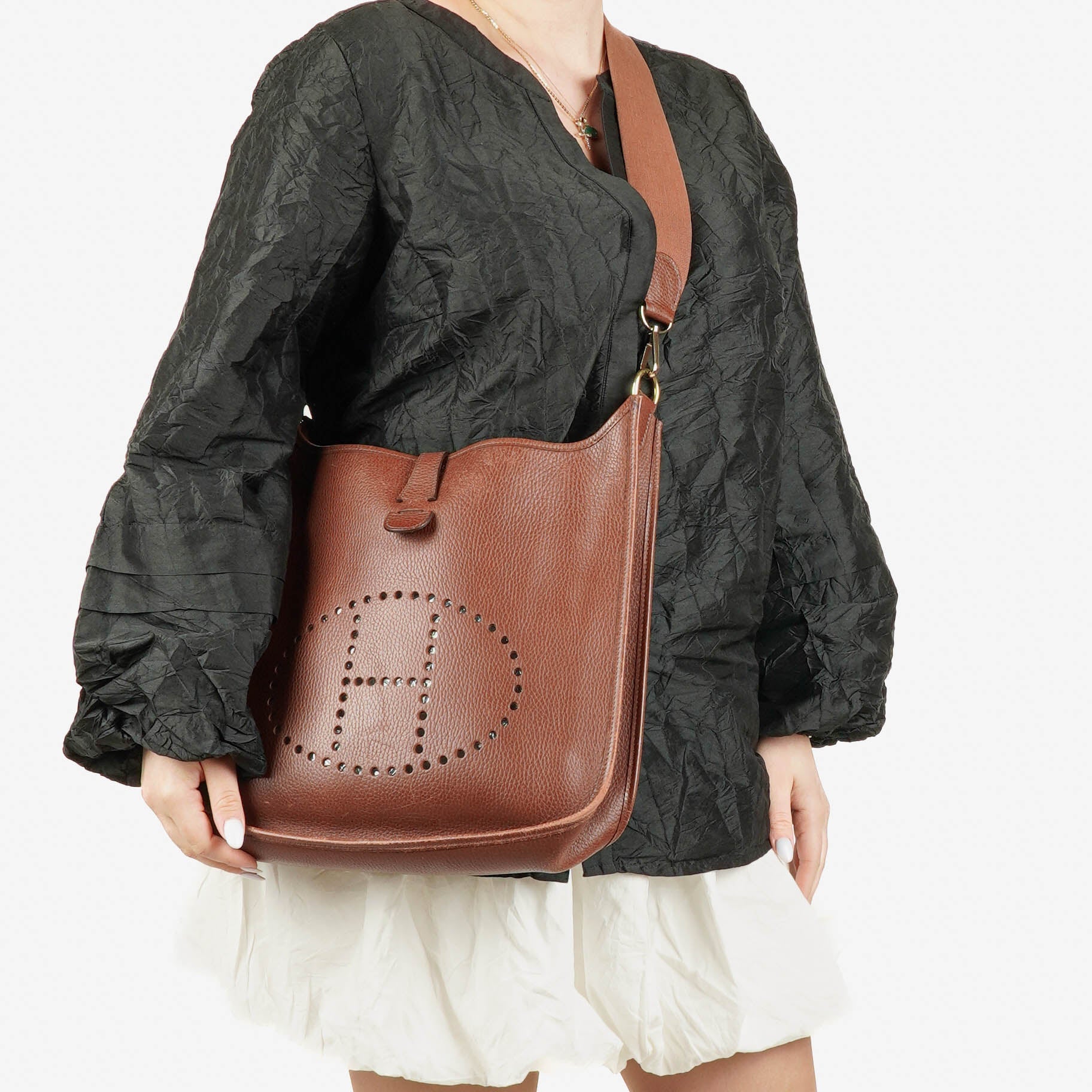 Hermès Evelyne I Schultertasche aus Clemence-Leder