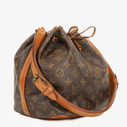 Louis Vuitton Petit Noe Schultertasche aus Monogram Canvas