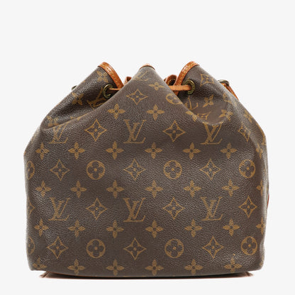 Louis Vuitton Petit Noe Schultertasche aus Monogram Canvas