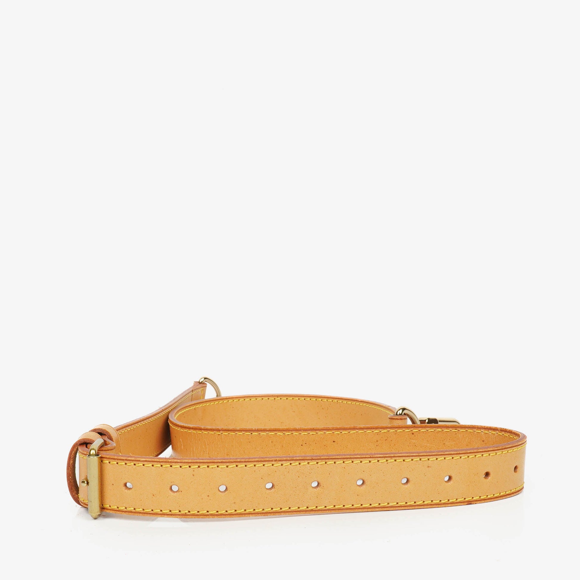 Louis Vuitton langer Schulterriemen aus Vachetta-Leder, 25 mm