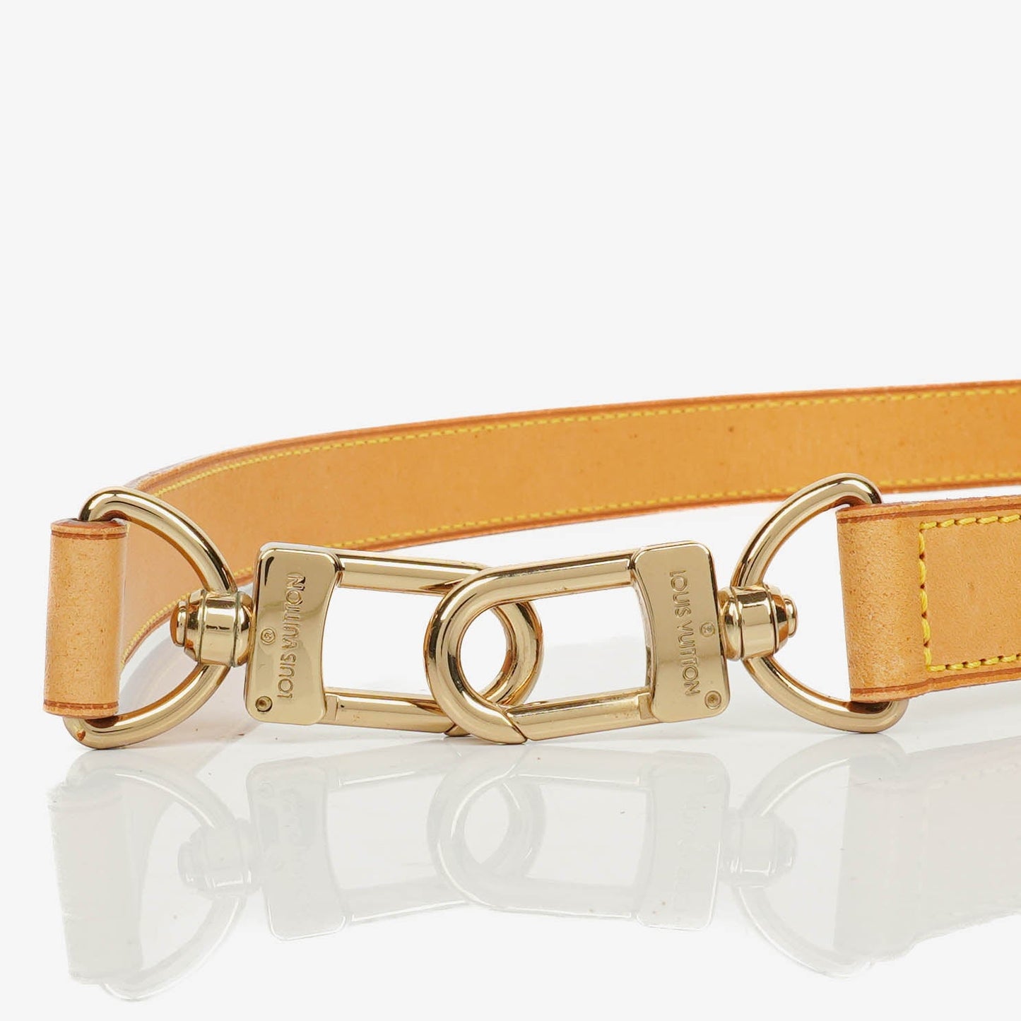 Louis Vuitton langer Schulterriemen aus Vachetta-Leder, 25 mm