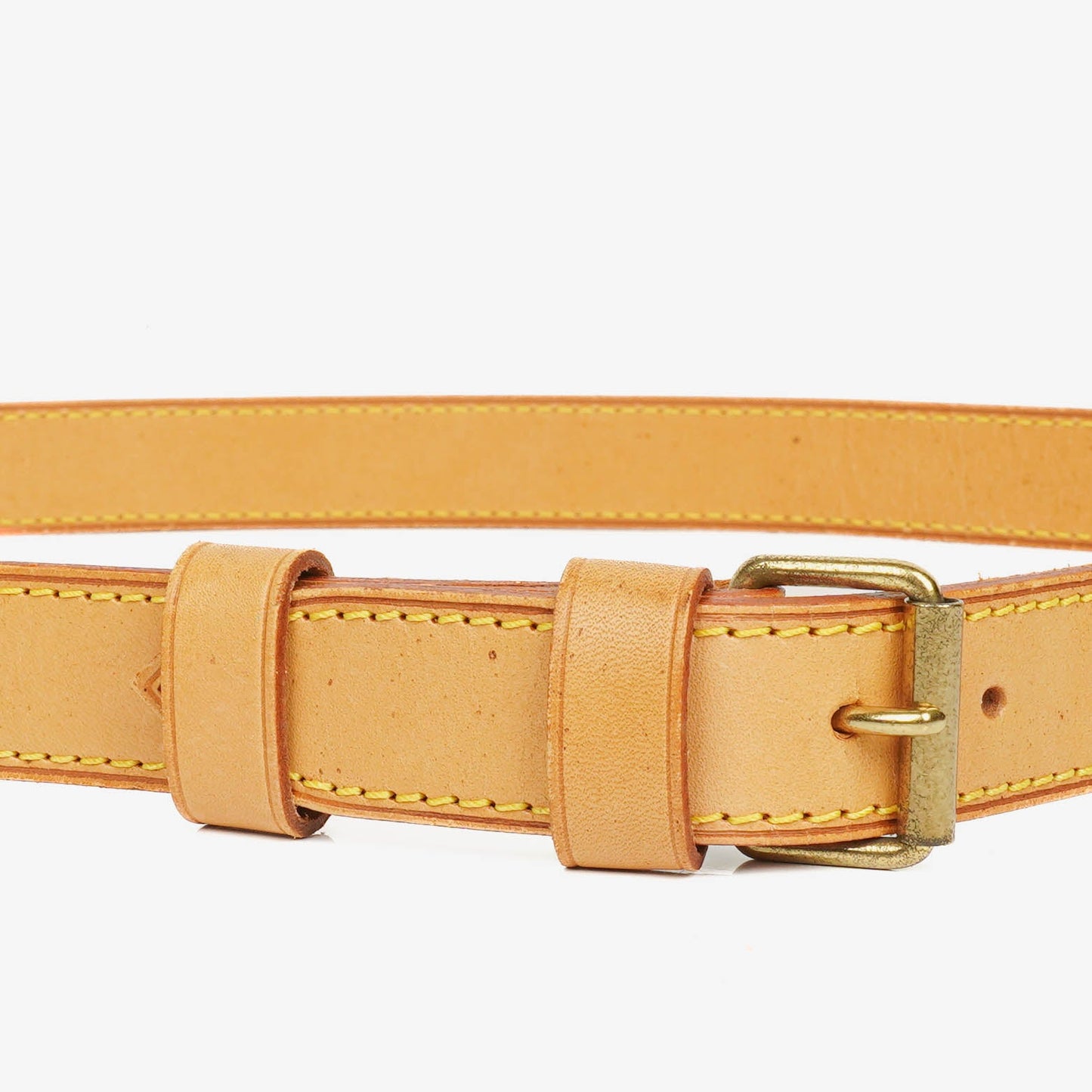 Louis Vuitton langer Schulterriemen aus Vachetta-Leder, 25 mm