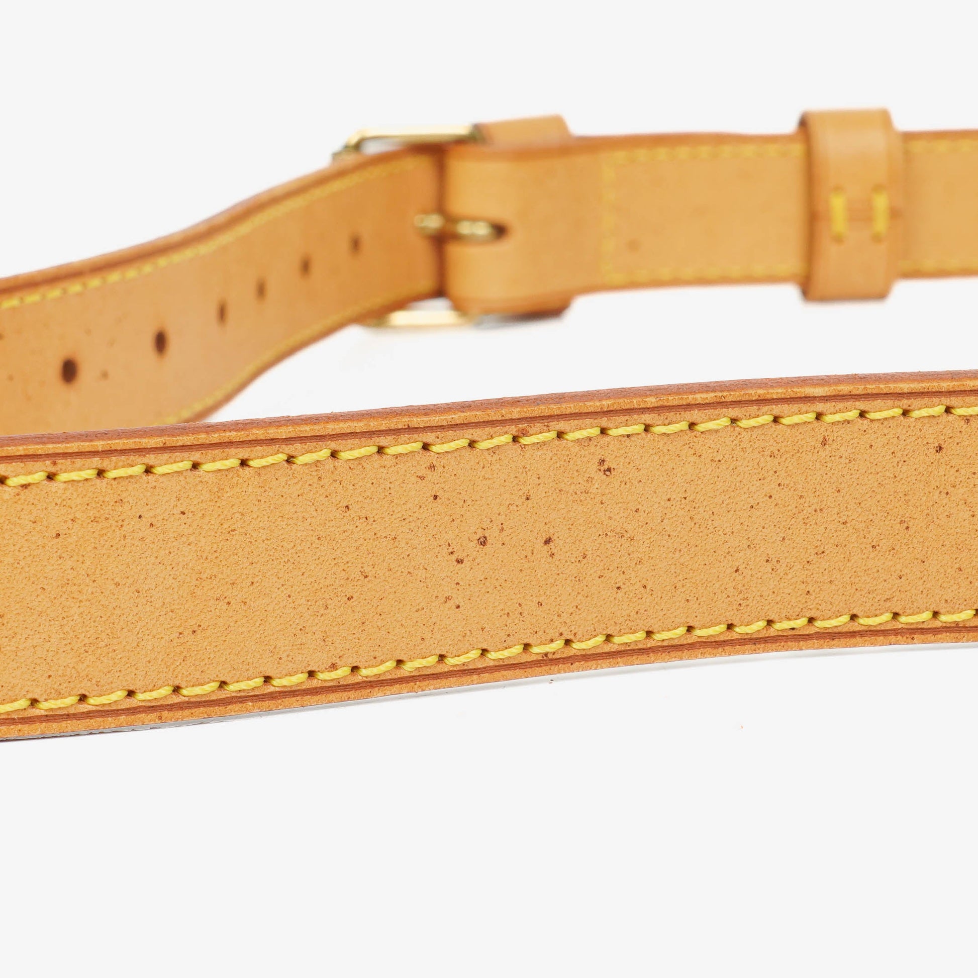 Louis Vuitton langer Schulterriemen aus Vachetta-Leder, 25 mm
