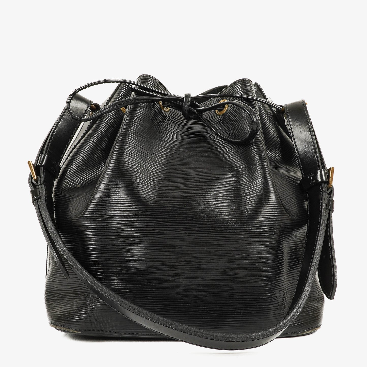 Louis Vuitton Petit Noe Schultertasche aus schwarzem Epi Leder