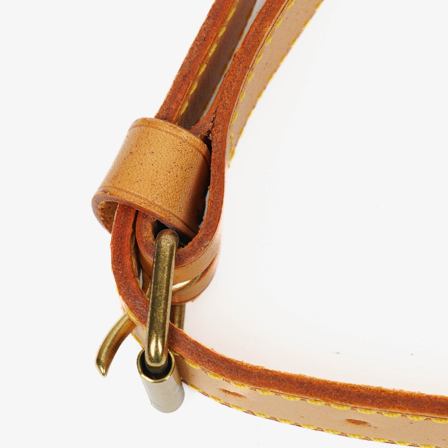 Louis Vuitton langer Schulterriemen aus Vachetta-Leder, 25 mm
