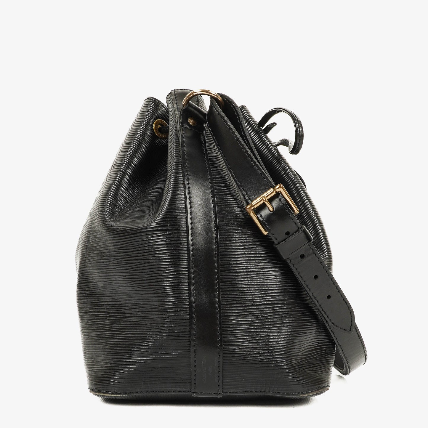 Louis Vuitton Petit Noe Schultertasche aus schwarzem Epi Leder