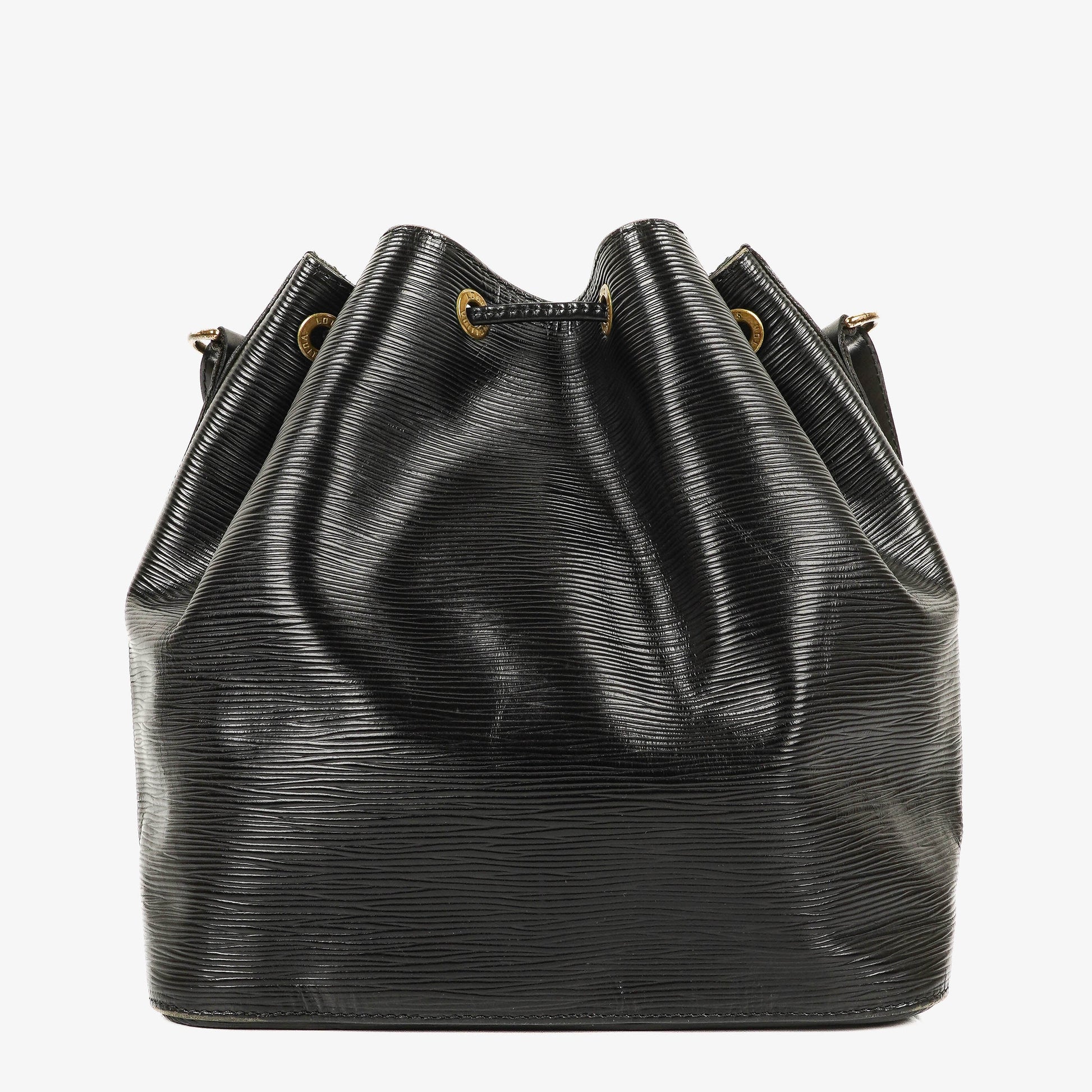 Louis Vuitton Petit Noe Schultertasche aus schwarzem Epi Leder