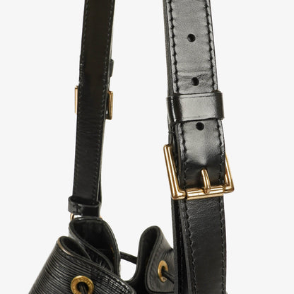 Louis Vuitton Petit Noe Schultertasche aus schwarzem Epi Leder