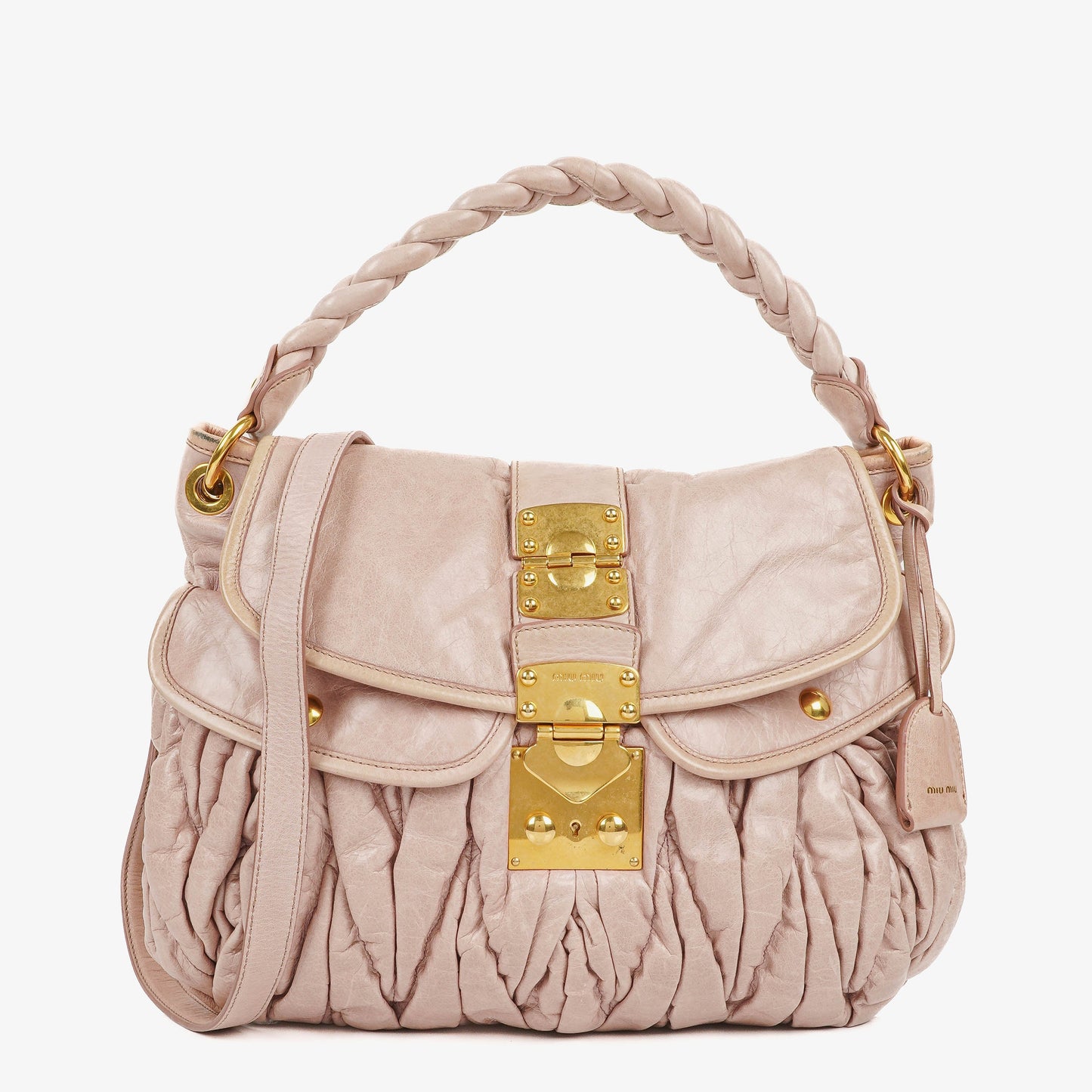 Miu Miu Matelasse Tote Bag aus Leder