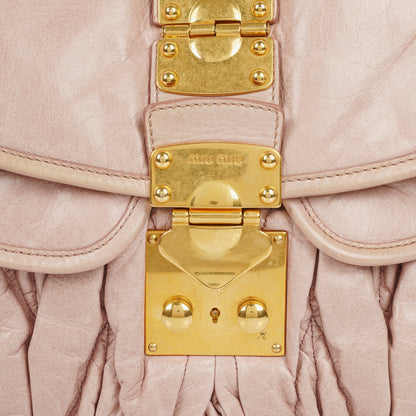 Miu Miu Matelasse Tote Bag aus Leder