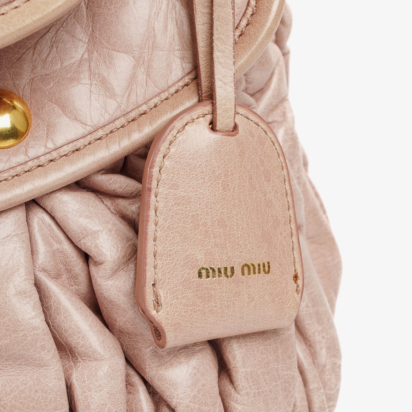 Miu Miu Matelasse Tote Bag aus Leder