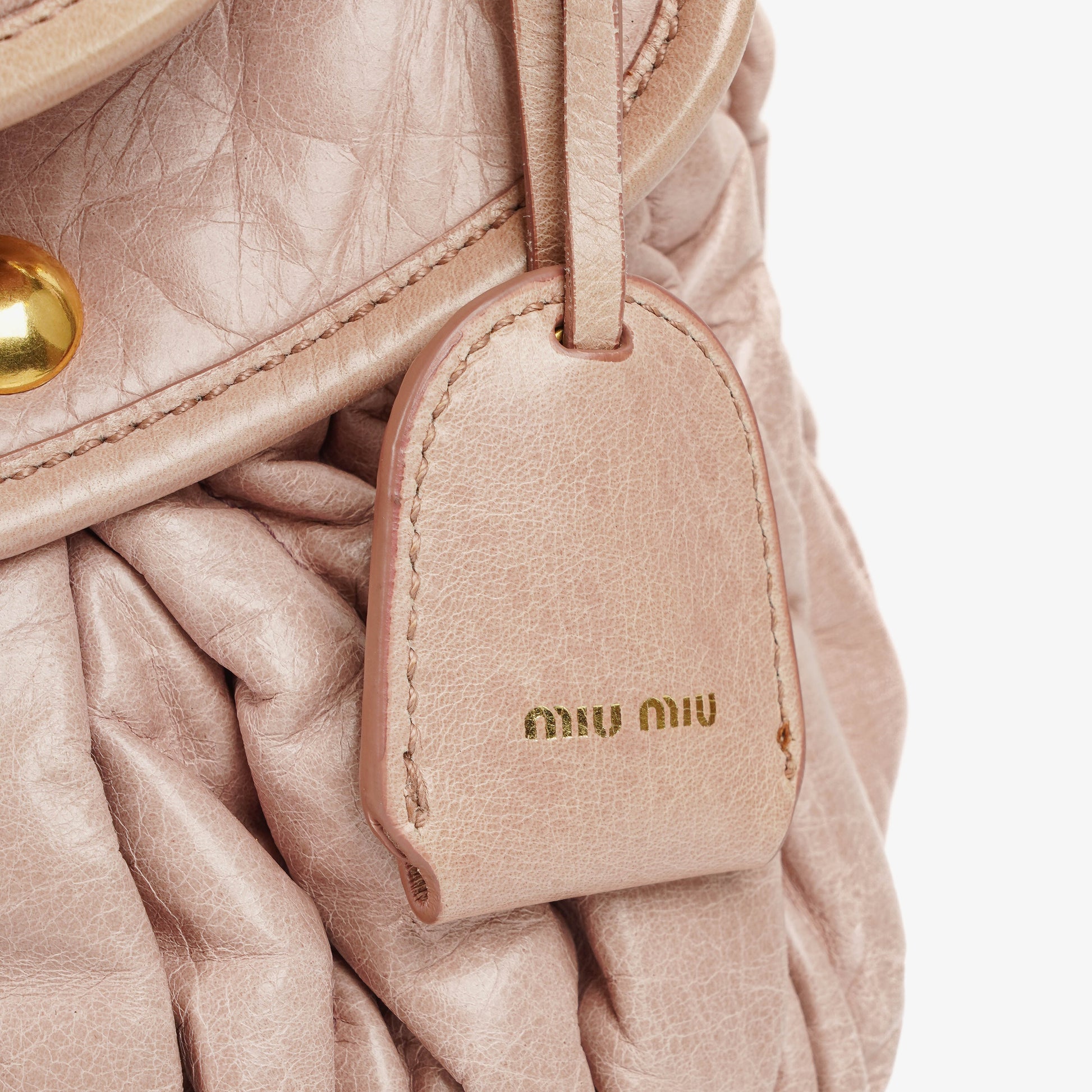 Miu Miu Matelasse Tote Bag aus Leder