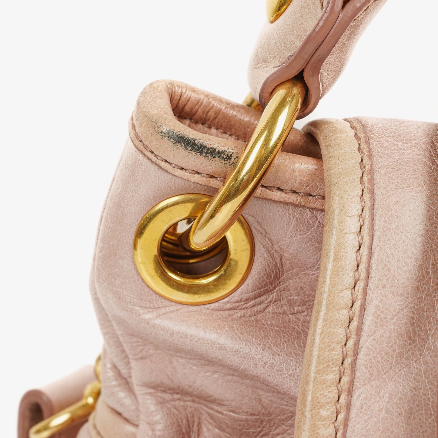 Miu Miu Matelasse Tote Bag aus Leder
