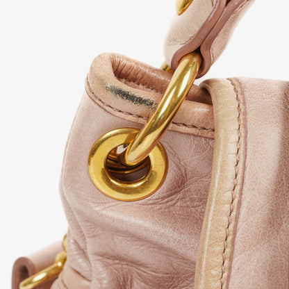 Miu Miu Matelasse Tote Bag aus Leder