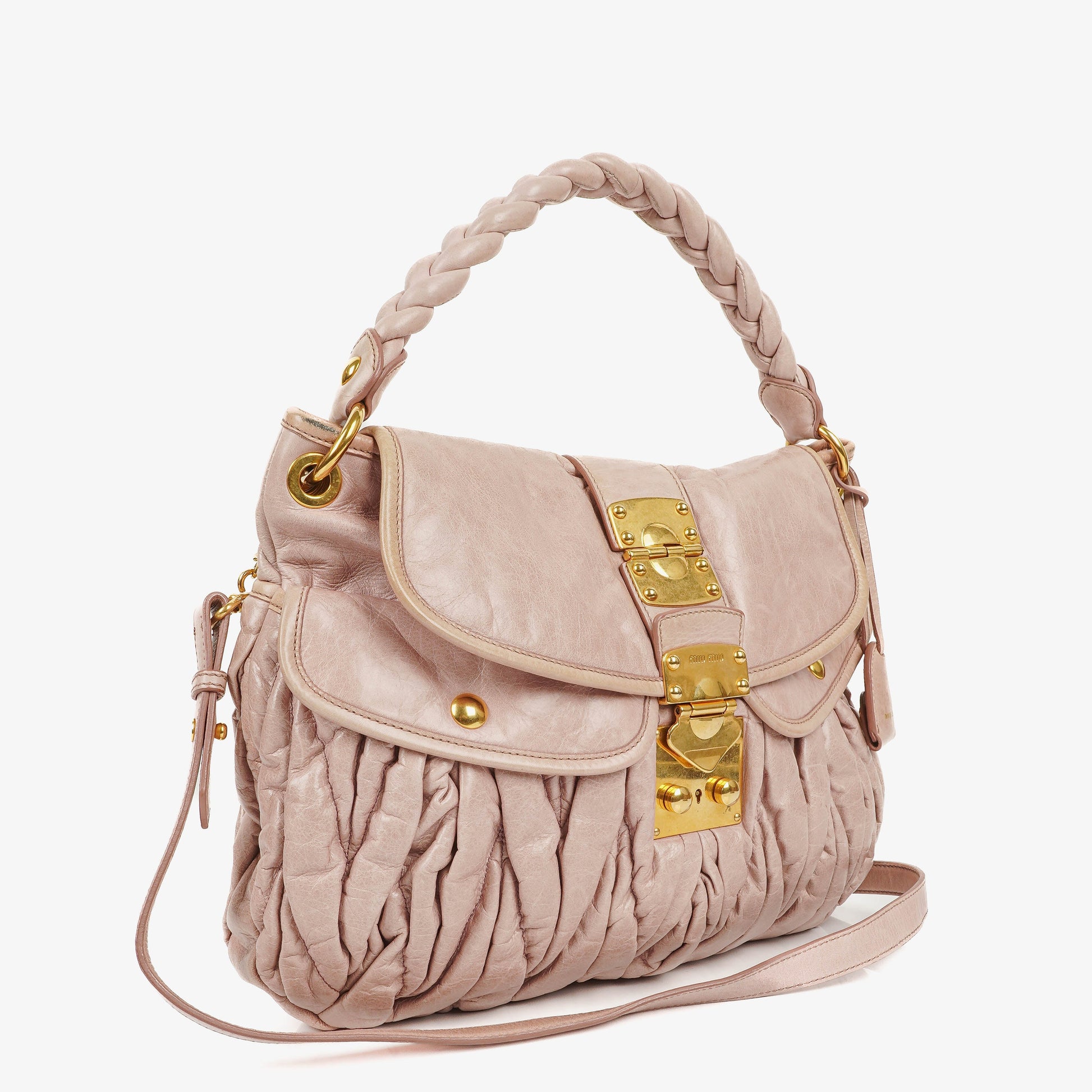 Miu Miu Matelasse Tote Bag aus Leder