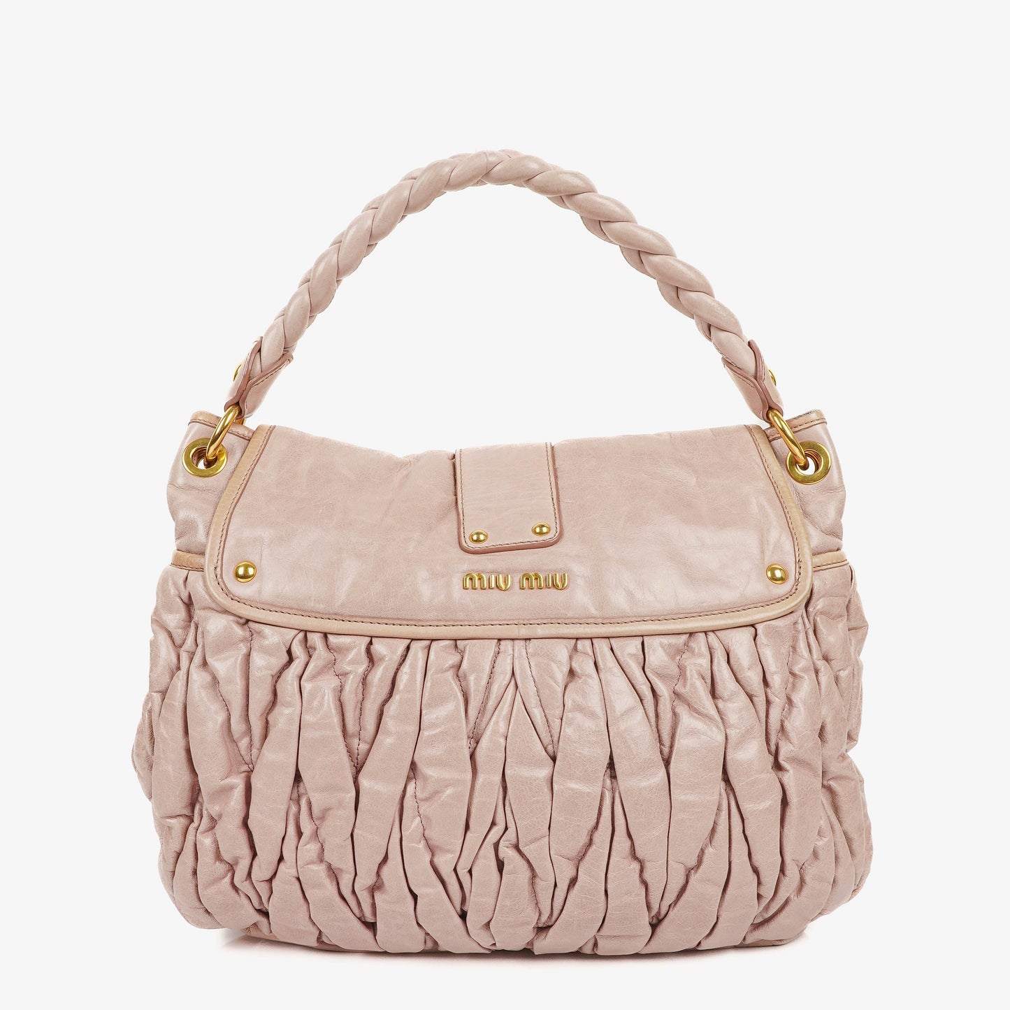 Miu Miu Matelasse Tote Bag aus Leder