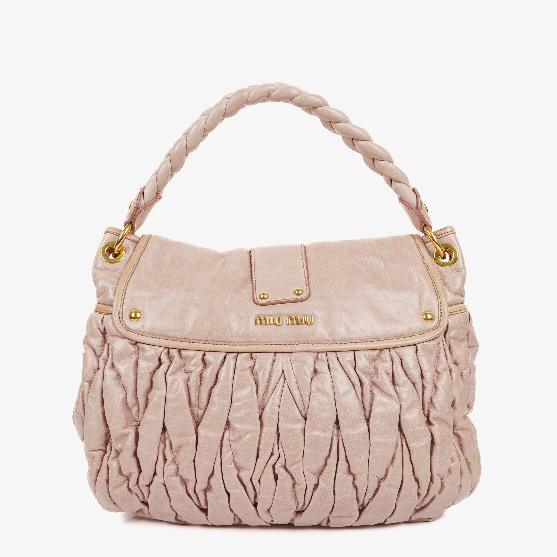 Miu Miu Matelasse Tote Bag aus Leder