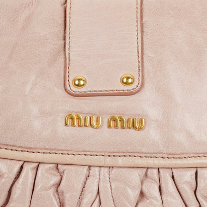 Miu Miu Matelasse Tote Bag aus Leder