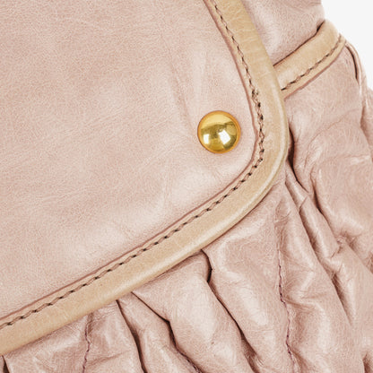 Miu Miu Matelasse Tote Bag aus Leder