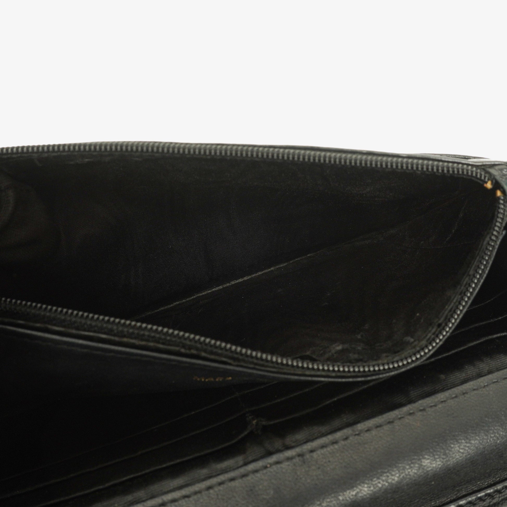 Chanel Timeless CC Wallet on Chain WOC in schwarzem Caviar