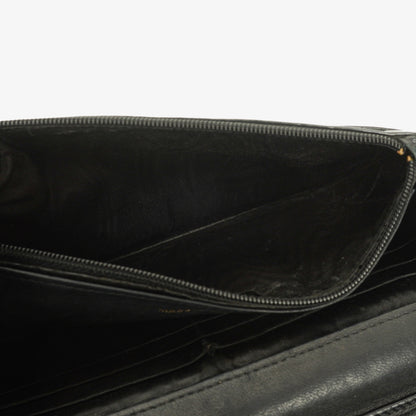 Chanel Timeless CC Wallet on Chain WOC in schwarzem Caviar