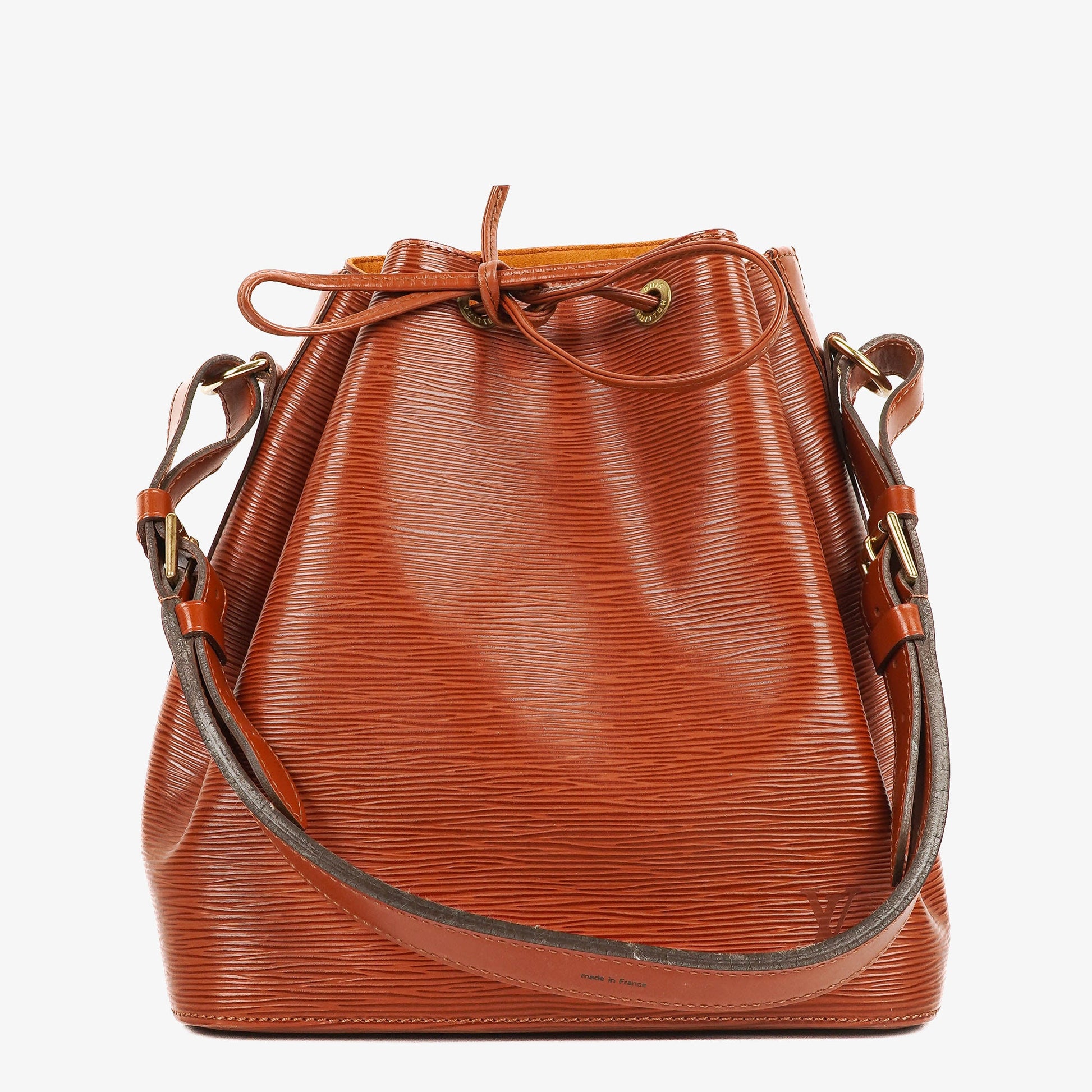 Louis Vuitton Petit Noe Schultertasche aus braunem Epi Leder