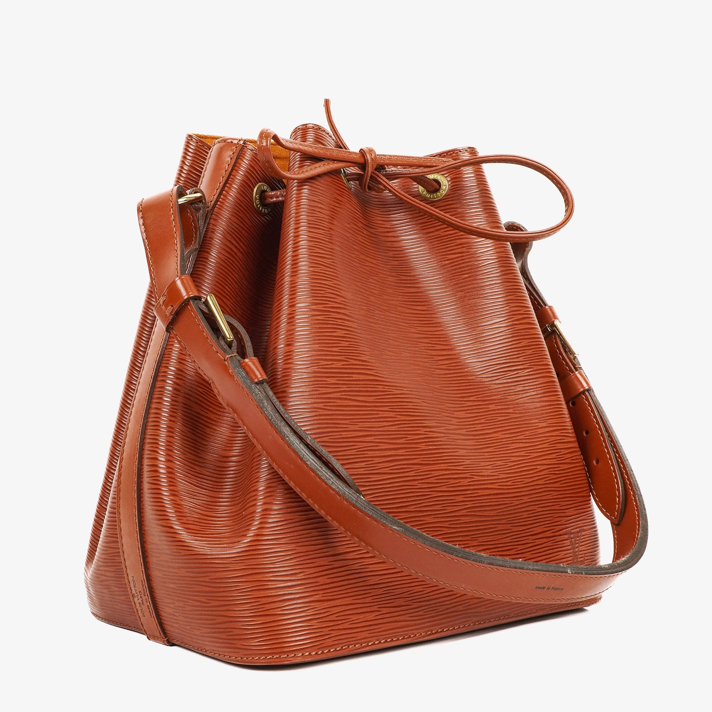 Louis Vuitton Petit Noe Schultertasche aus braunem Epi Leder