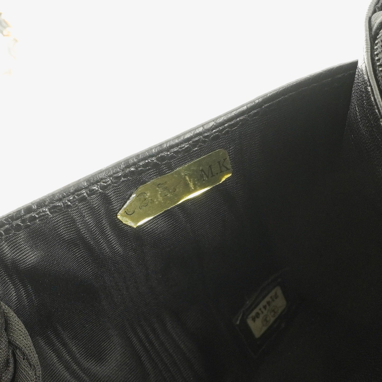Chanel Timeless CC Wallet on Chain WOC in schwarzem Caviar