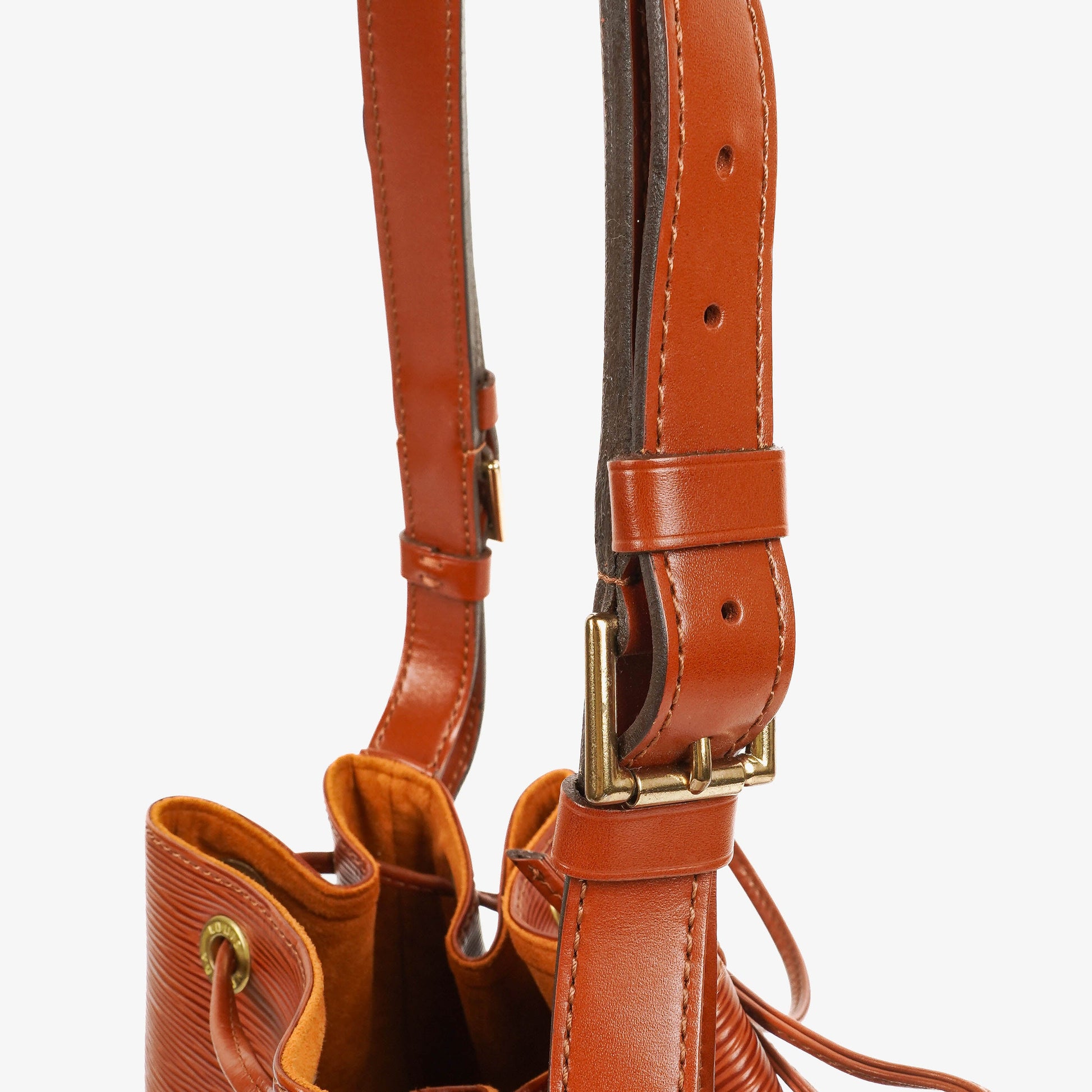Louis Vuitton Petit Noe Schultertasche aus braunem Epi Leder