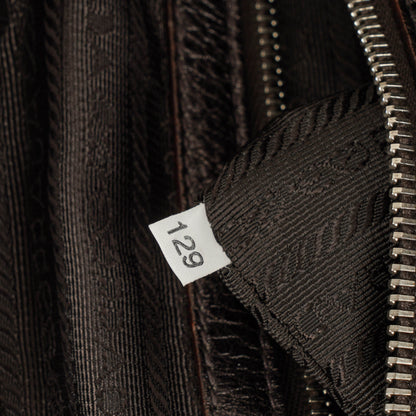 Prada Vitello Daino Antik Piombo Handtasche