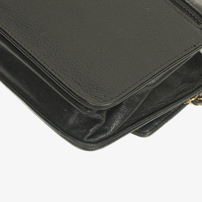 Chanel Timeless CC Wallet on Chain WOC in schwarzem Caviar