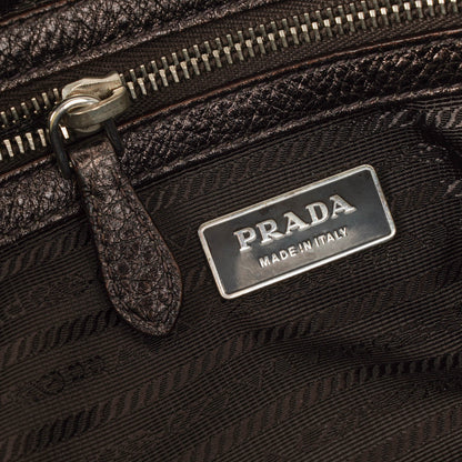 Prada Vitello Daino Antik Piombo Handtasche