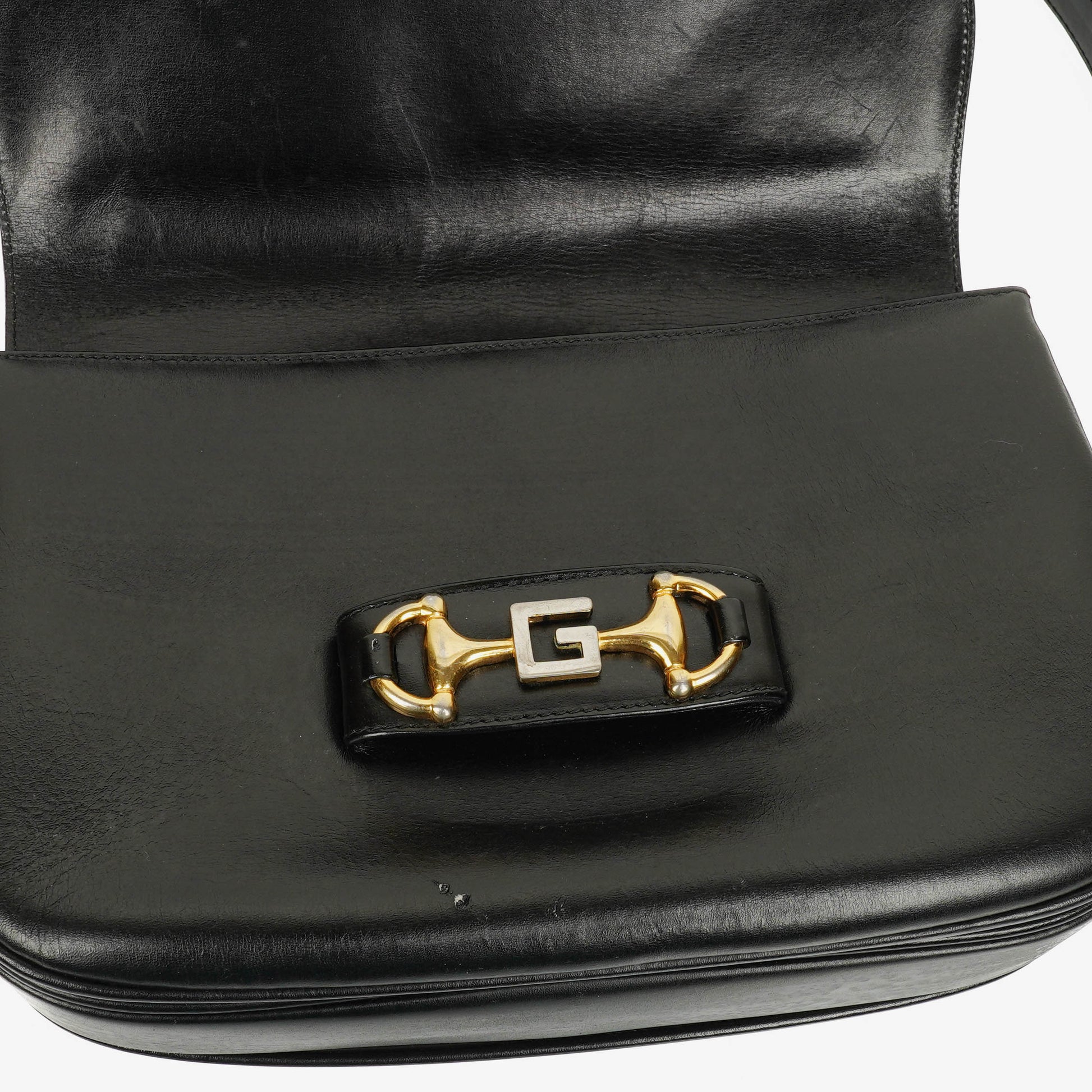 Gucci Horsebit 1955 Schultertasche in Schwarz
