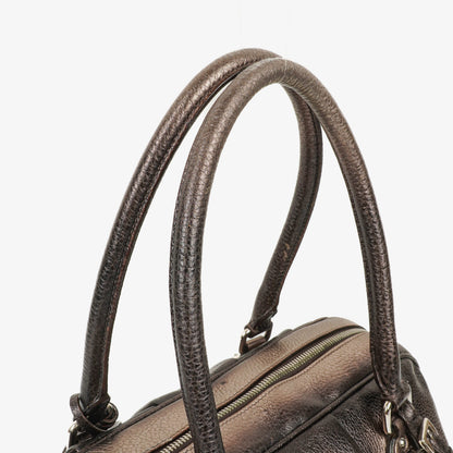 Prada Vitello Daino Antik Piombo Handtasche