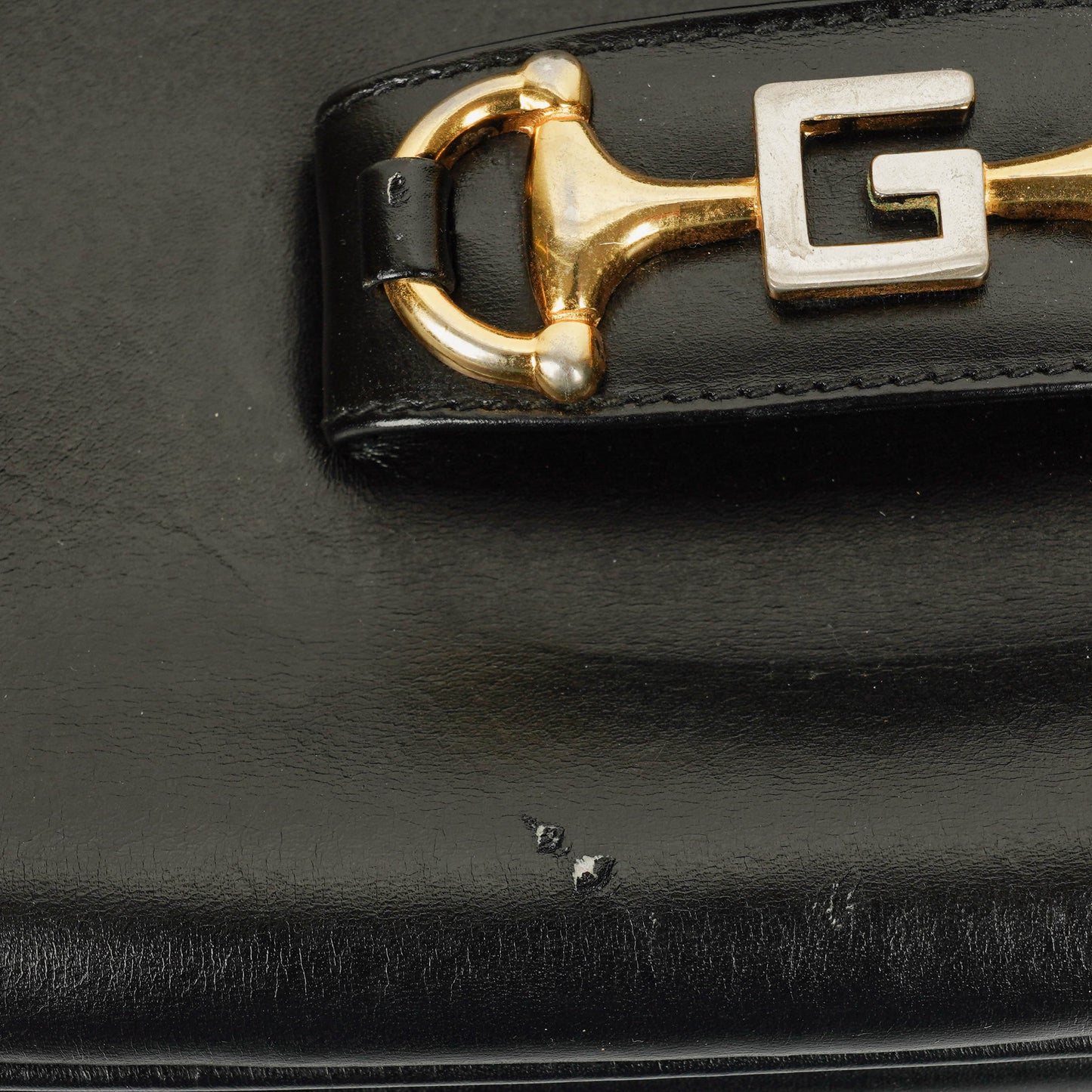 Gucci Horsebit 1955 Schultertasche in Schwarz