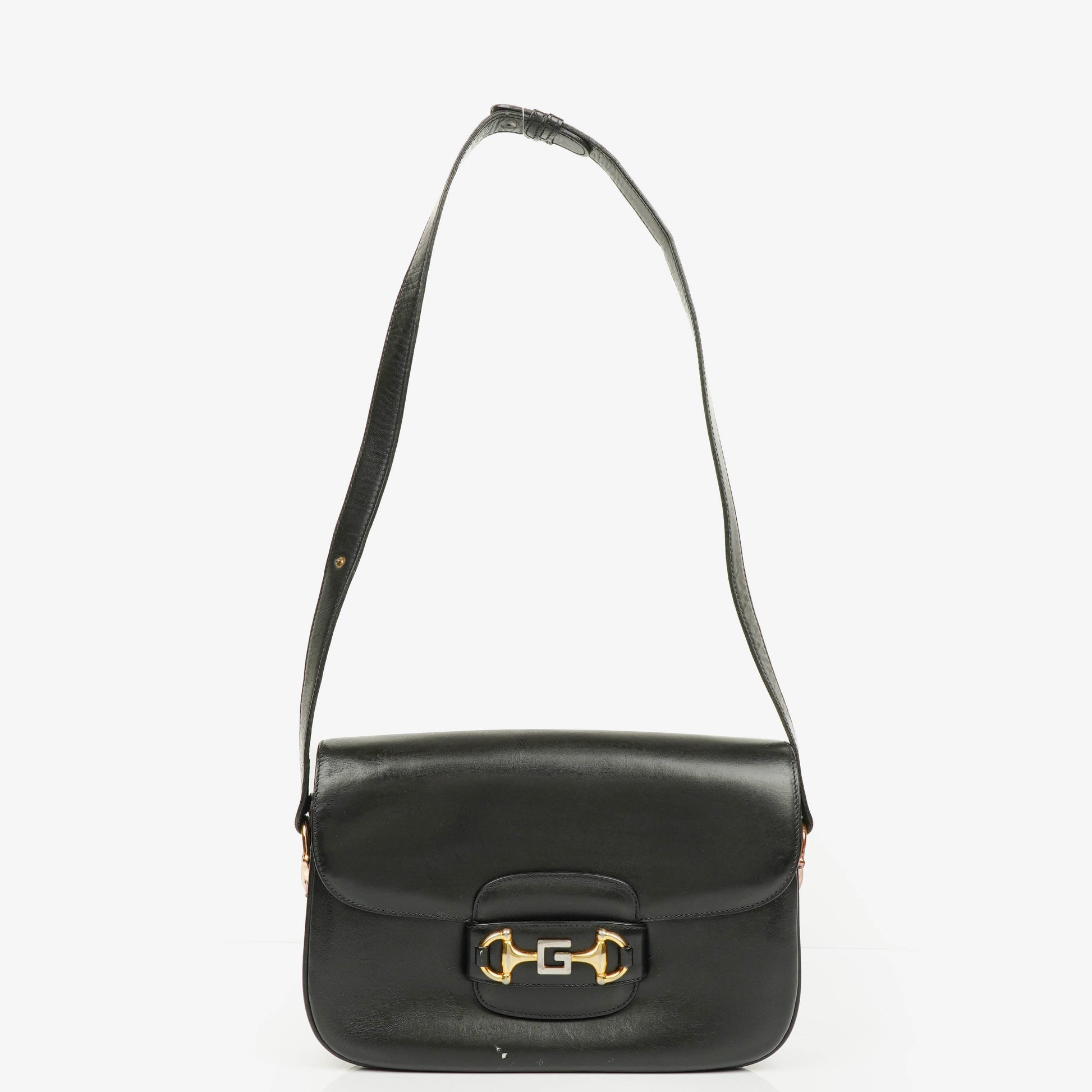 Gucci Horsebit 1955 Schultertasche in Schwarz