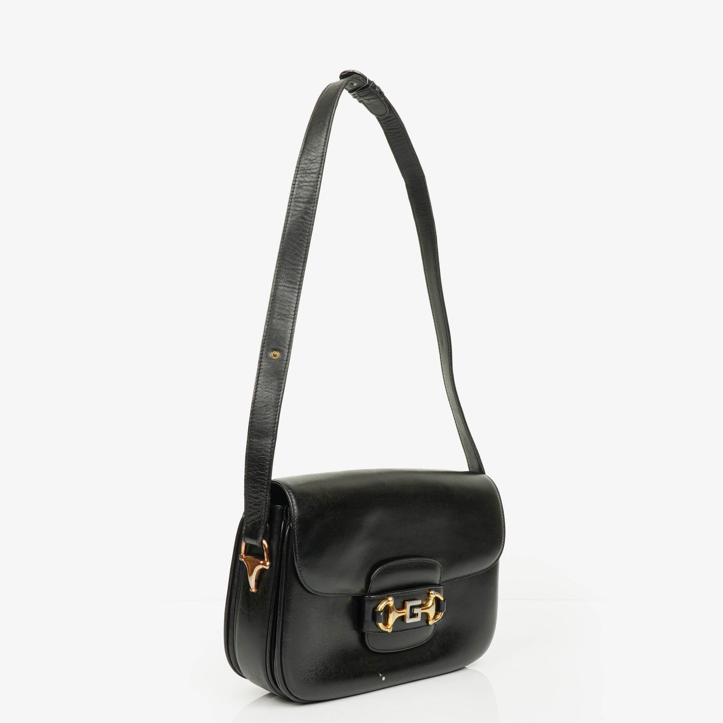 Gucci Horsebit 1955 Schultertasche in Schwarz