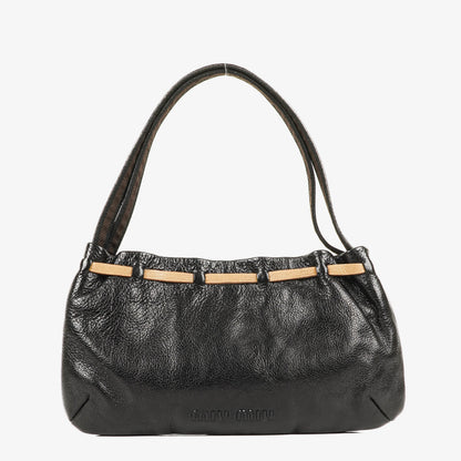 Miu Miu Shine schwarze Handtasche
