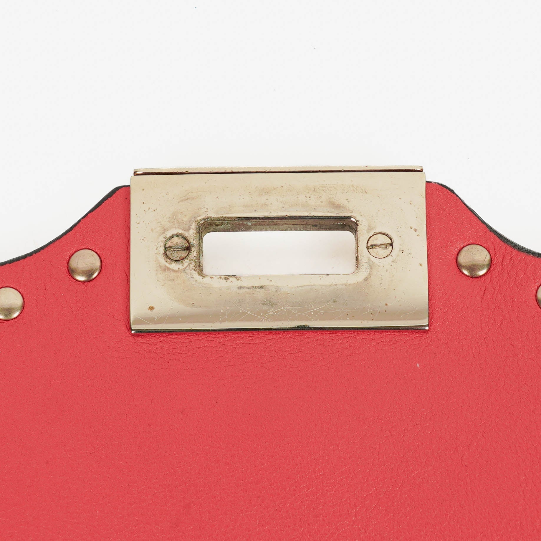 Valentino Garavani Rockstud Flip-Lock Klappentasche aus dreifarbigem Leder