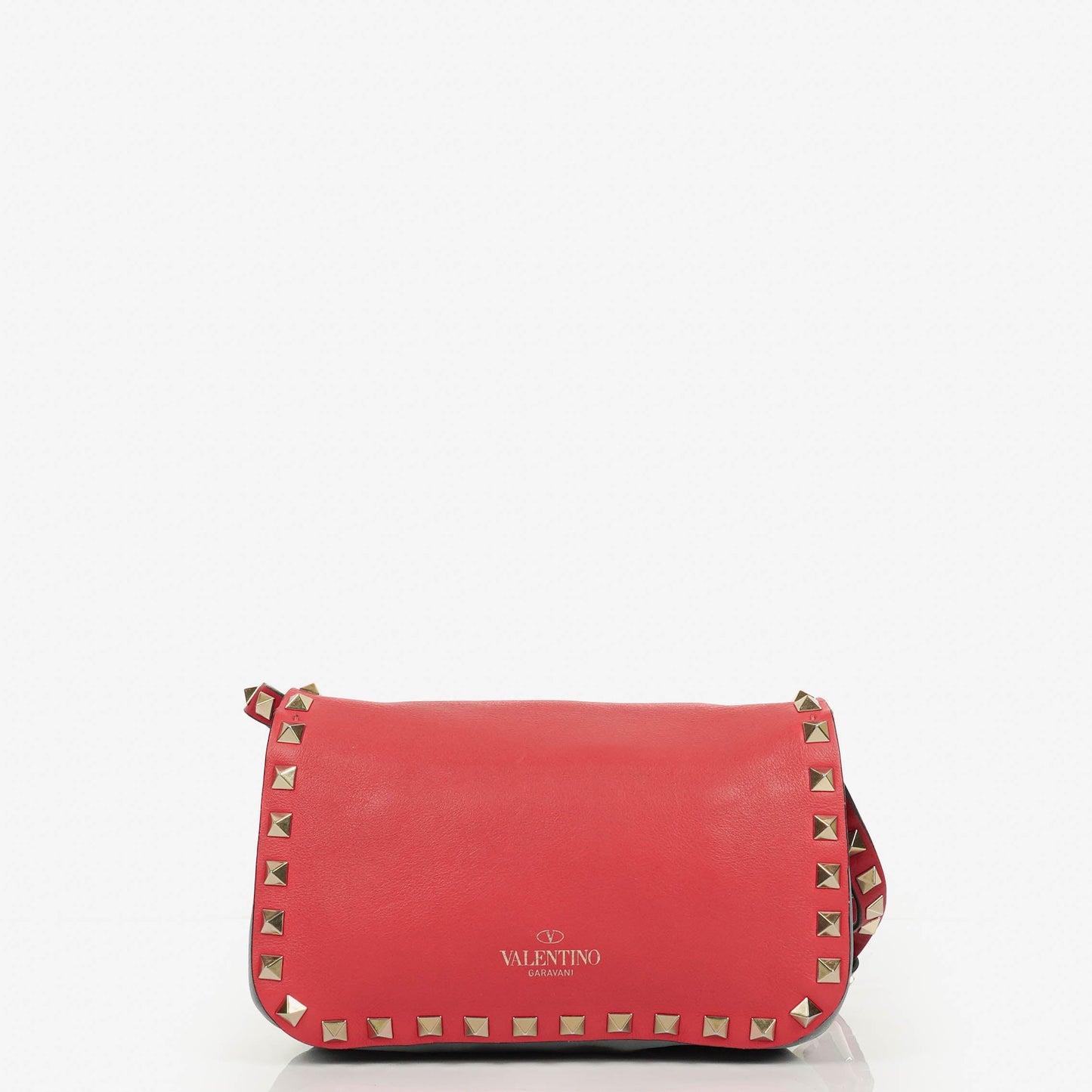 Valentino Garavani Rockstud Flip-Lock Klappentasche aus dreifarbigem Leder