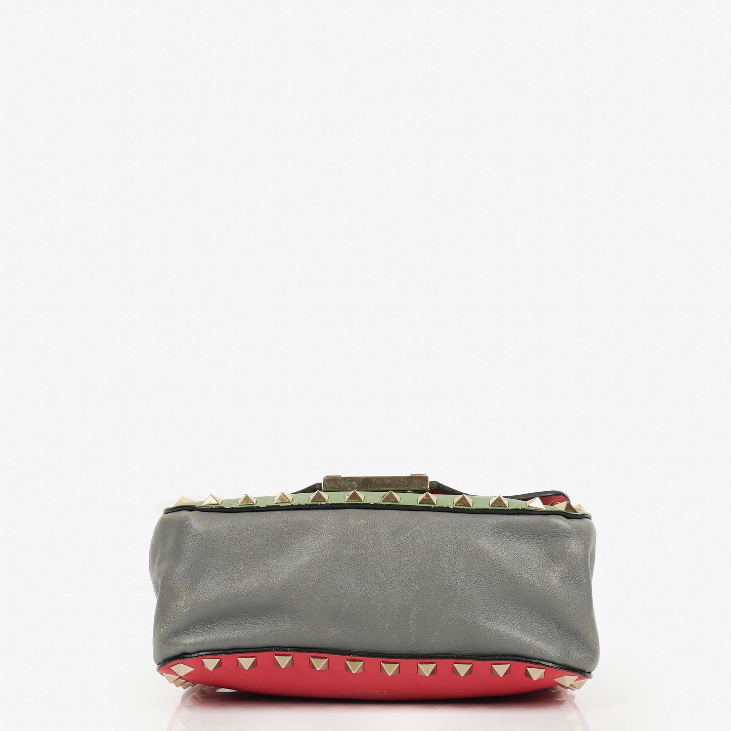 Valentino Garavani Rockstud Flip-Lock Klappentasche aus dreifarbigem Leder