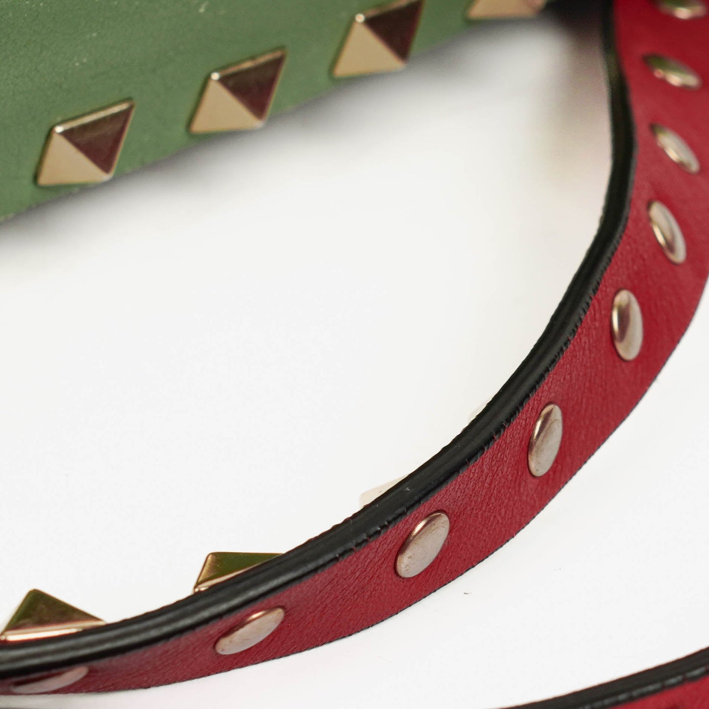 Valentino Garavani Rockstud Flip-Lock Klappentasche aus dreifarbigem Leder