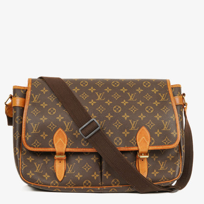 Louis Vuitton Sac Gibeciere GM Schultertasche aus Monogram Canvas