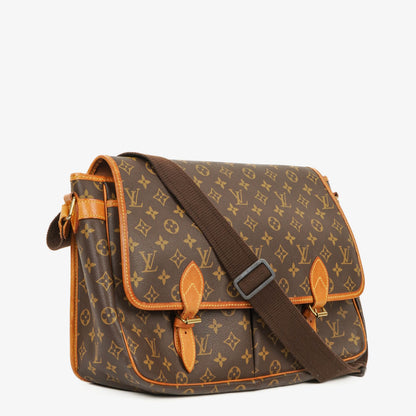 Louis Vuitton Sac Gibeciere GM Schultertasche aus Monogram Canvas